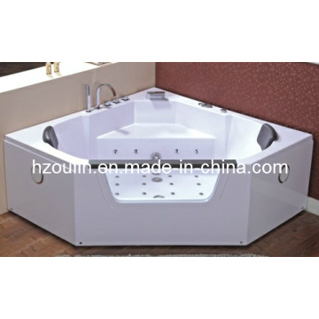 White Acrylic Sanitary Whirlpool Massage Bathtub (OL-643)